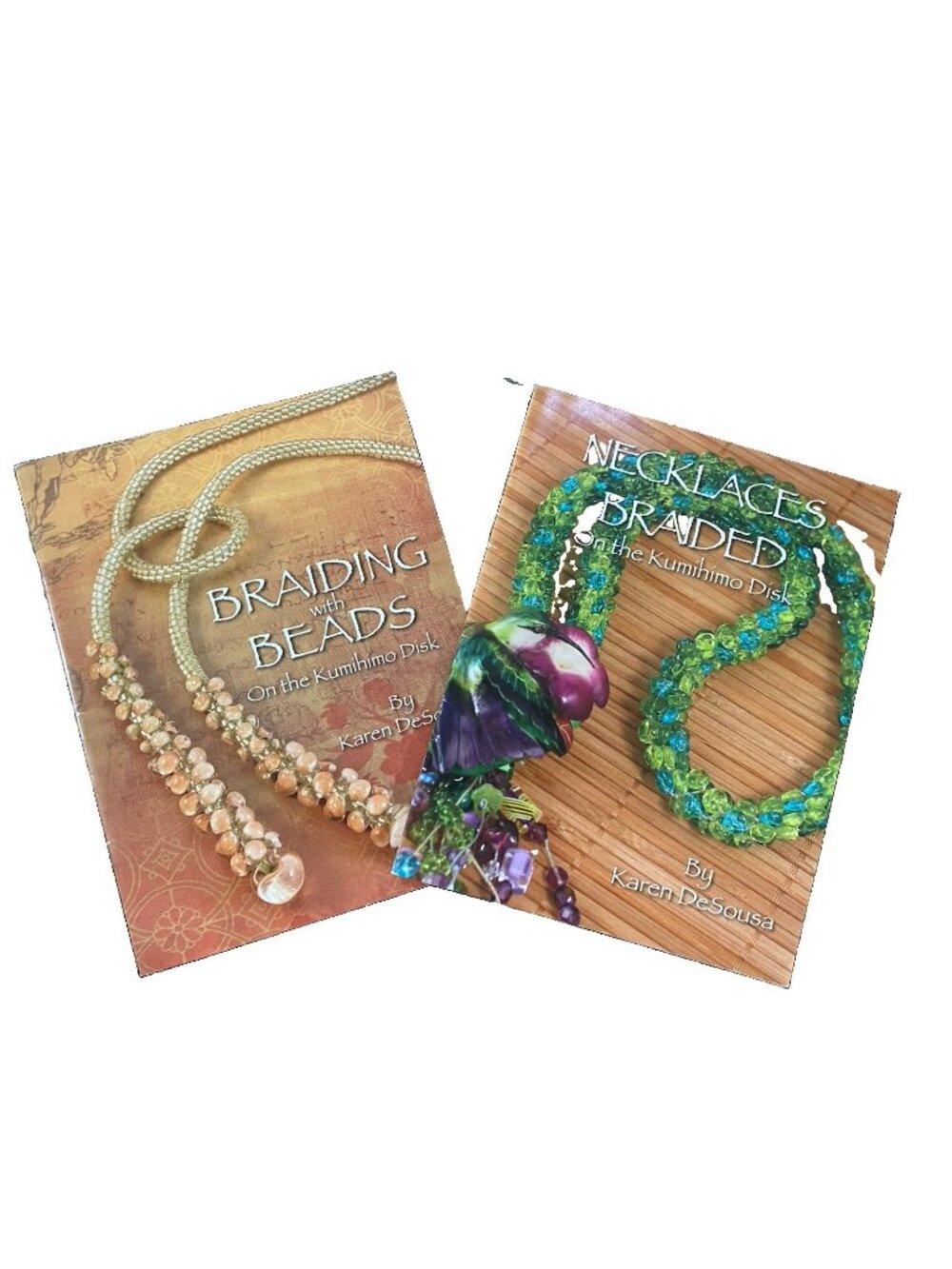 Karen DeSousa Kumihimo Japanese Braiding Craft Books Set Necklaces Beads On Disk